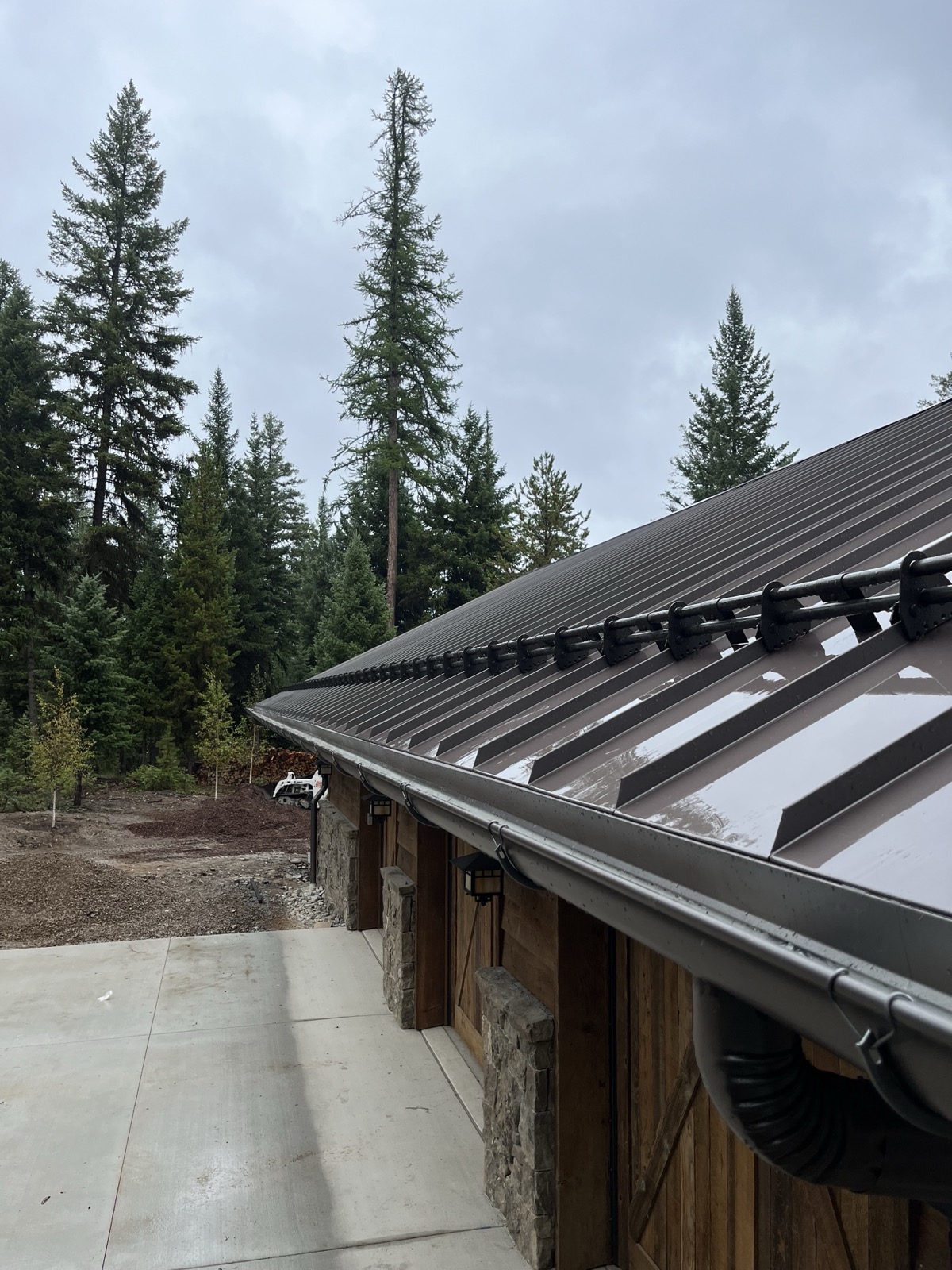The same Vintage panels wet — the finish shifts noticeably